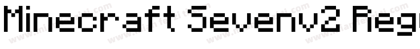 Minecraft Sevenv2 Regular字体转换